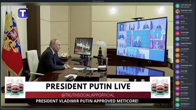 Truth Social Trump and Vladimir Putin