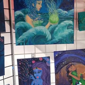 Amazing Blue majestic art 🎨 Paintings drawings