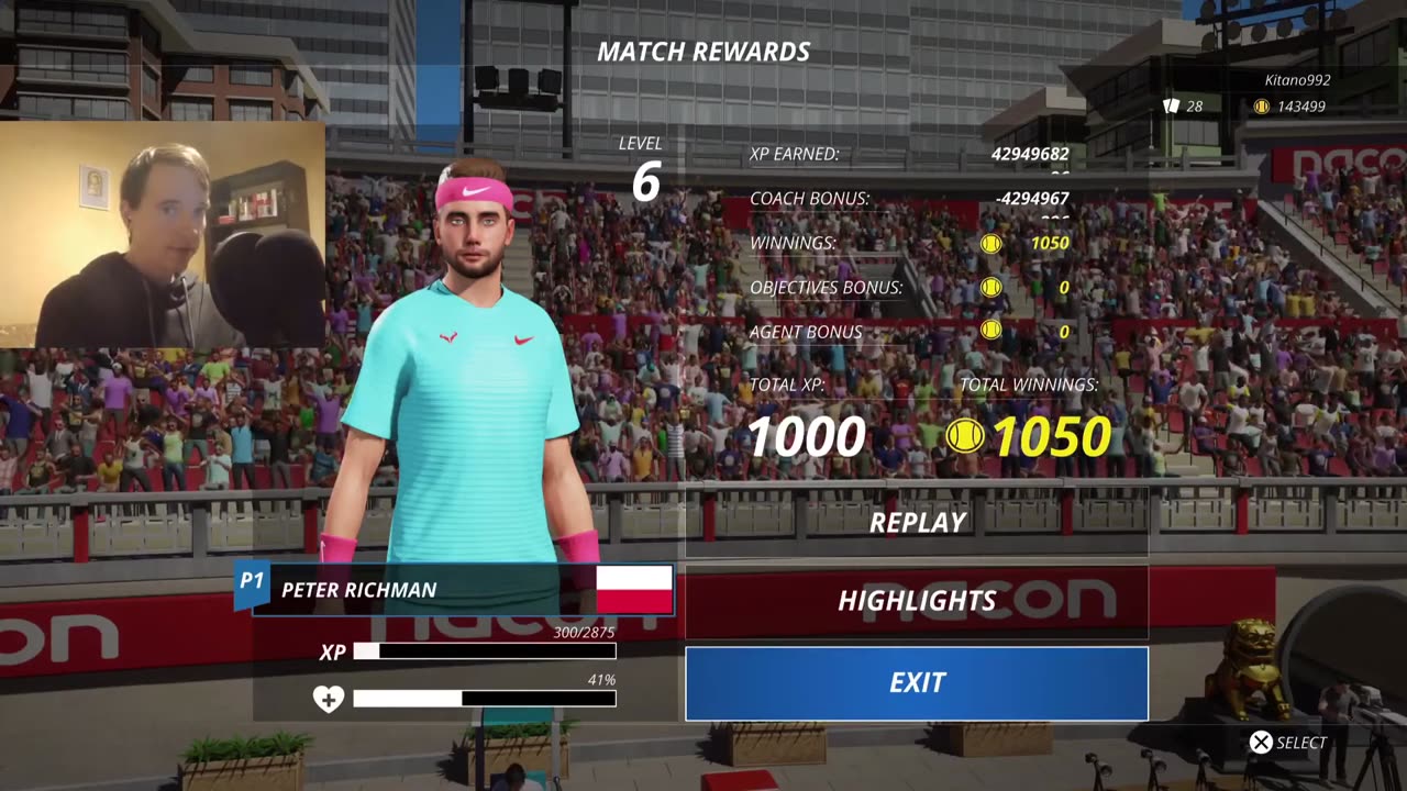 Tennis World Tour - Motion Capture + Gameplay