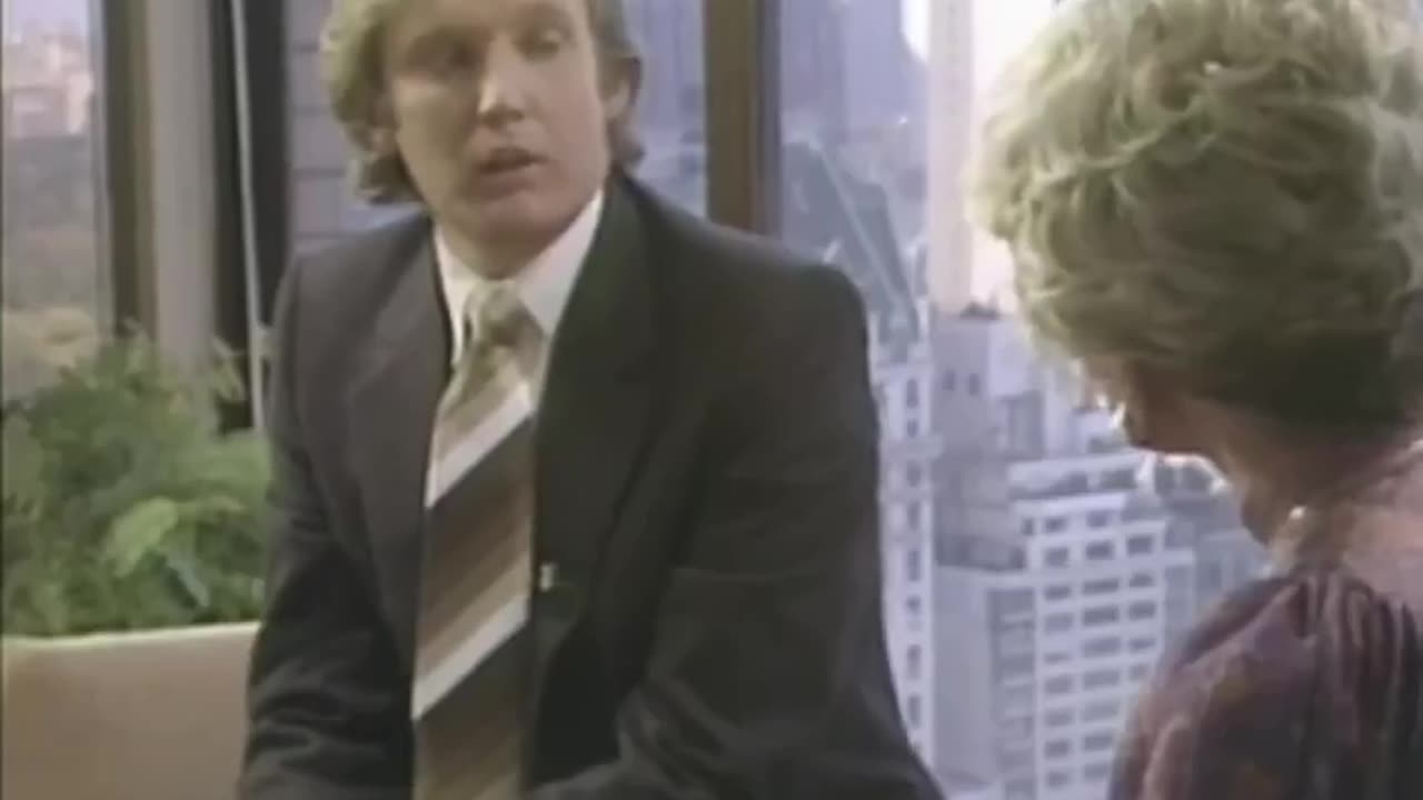 34 year old Donald Trump asked if he’d ever run for President