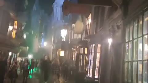 Wizarding World of Harry Potter- Diagon Alley during HHN