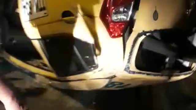 Taxis se volcó en la vía entre Piedecuesta y Bucaramanga