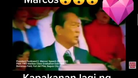 PRESIDENT MARCOS EMOTIONAL STATEMENT