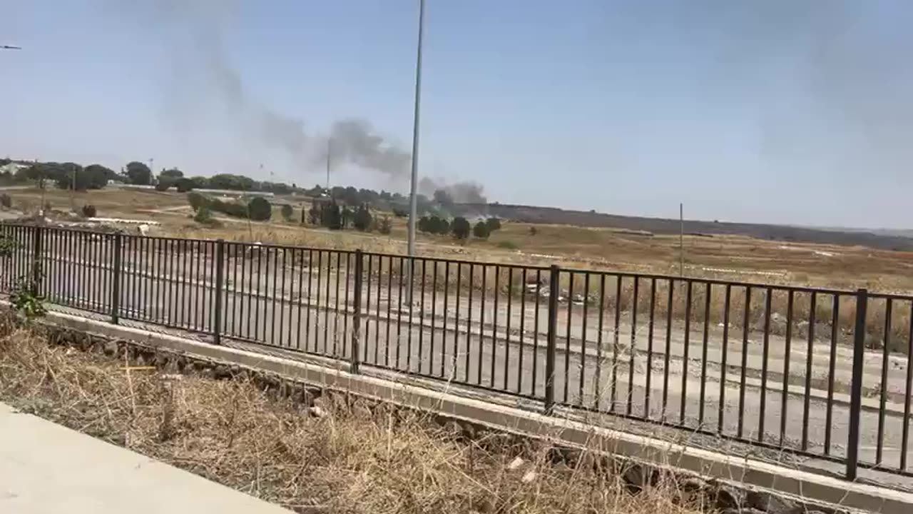 Firefighters and police have received reports of numerous rocket impacts in