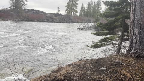 Beautiful Section of Deschutes River – Central Oregon – 4K
