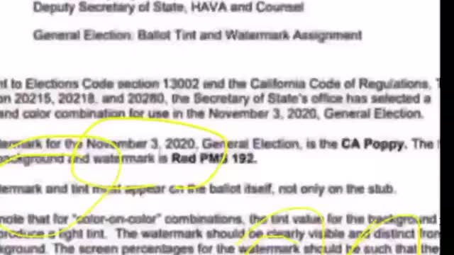 WATERMARKED BALLOTS