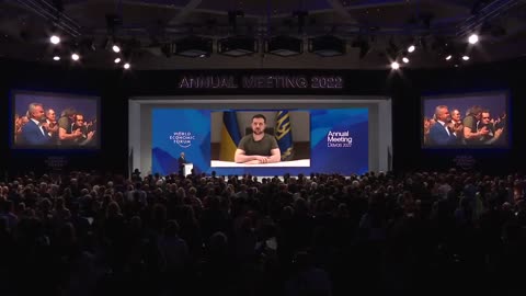 Zelensky at Davos, standing Ovation.