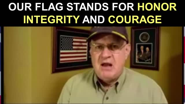 Our Flag Stands for Honor, Integrity, and Courage!