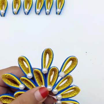 Handmade Christmas ornaments making for home decoration