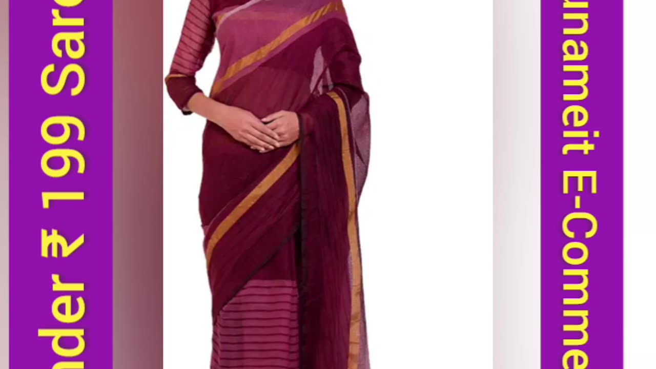 Under ₹199 sarees