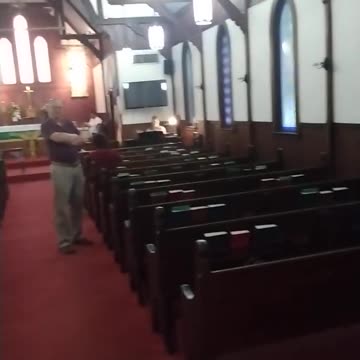 Walking Into The Historic Chapel Of St. John's Episcopal Church