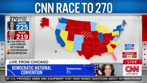 CNN's Road to 270 shows Trump's advantage over Biden has evaporated with Harris at top of the ticket