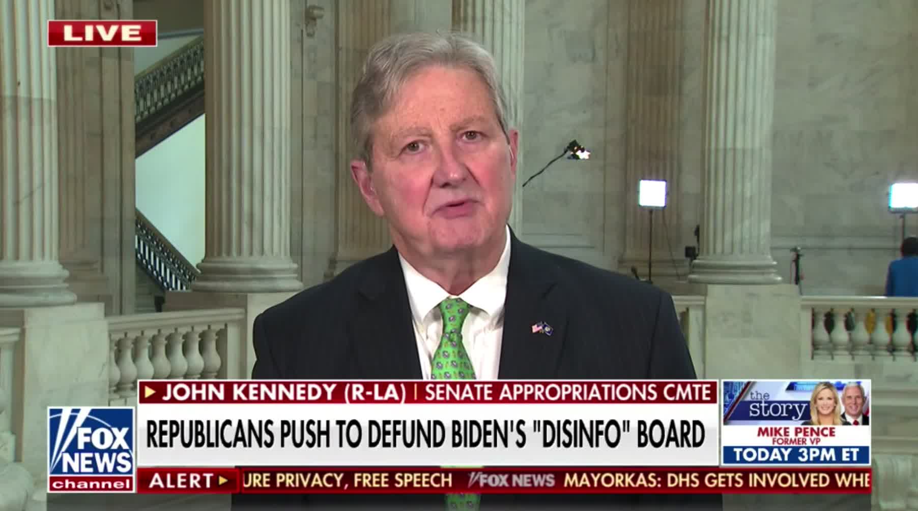 Sen. John Kennedy blasts Biden's Ministry of Truth boss