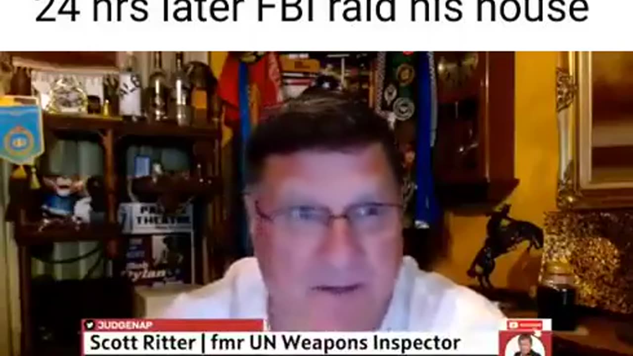 Scott Ritter - Former U.N. Weapons Inspector Speaks On Israeli Misdeeds