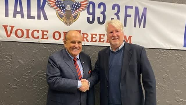 Rudy Giuliani with Joe Hoft at The Gateway Pundit