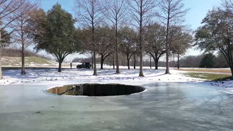 Las Colinas Parkway Frozen