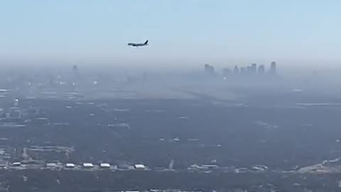 Frozen plane in the sky