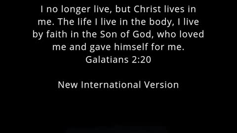 ✝️ Today's Bible Verse Galatians 2:20