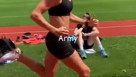 Army , healthy and sex woman