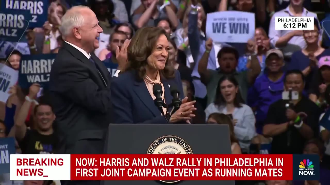 Walz is a 'patriot' and 'leader', said Harris at Philadelphia rally