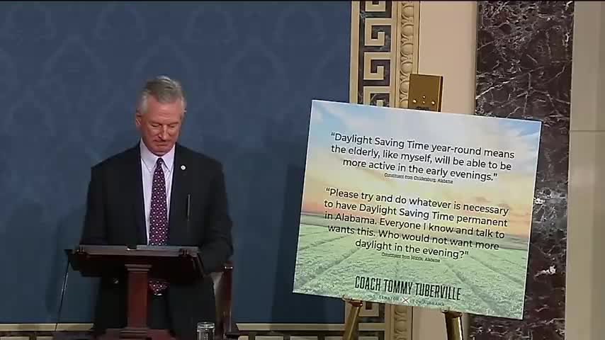 'Just Does Not Make Sense': Sen. Tommy Tuberville Calls For Permanent Daylight Saving Time