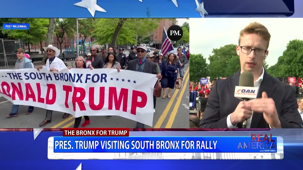 REAL AMERICA -- Dan Ball W/ Daniel Baldwin, Trump Visits The Bronx Today!, 5/23/24