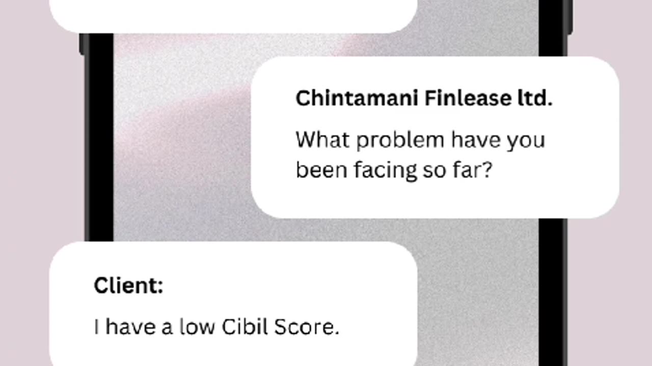 Get a loan those who have a low cibil score from Chintamani finlease ltd.