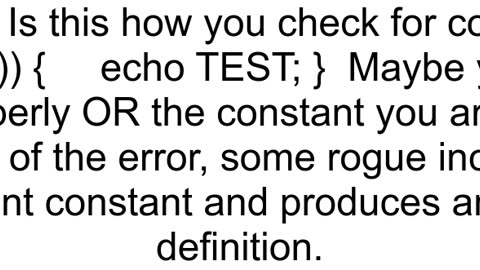 constant already defined in php