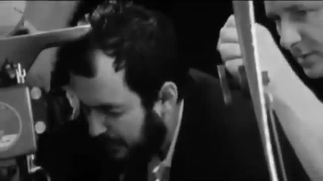 Stanley Kubrick a zábery z filmovania v štúdiu