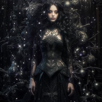 Winter Queen | Gothic Queen | Winter Gothic Queen | AI Art