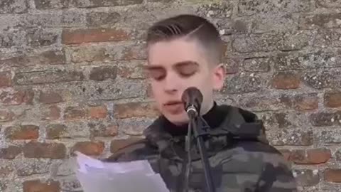 Ragazzo parla al No Paura Day a Cesena