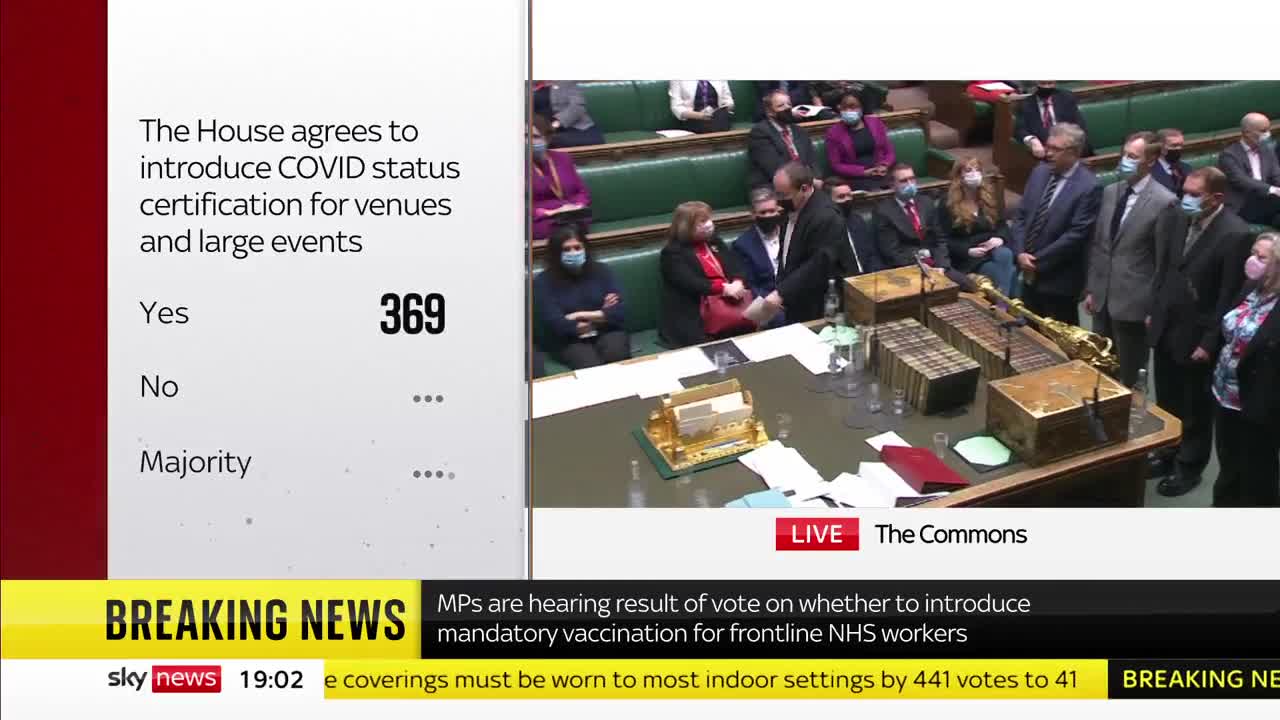 Brittan plan to destroy everyone's day, has succeed in voting Yes for vaccine passports