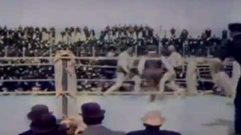 Victorian era Boxing match from 1897