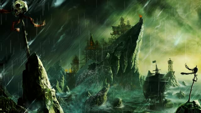 RAGING SEA FANTASY SCENE