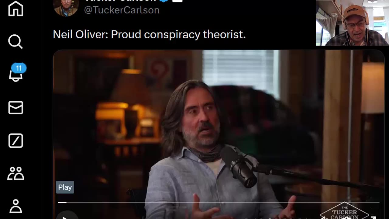 Tucker Carlson - with Neil Oliver - Proud Conspiracy Theorist - Waking Up - Trust Lost - 6-21-24