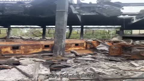 This is what the Russian base in the Kharkiv region looks like after the HIMARS strikes.