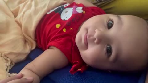 Cute baby kuhu talking