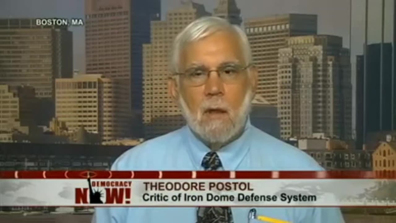 Iron Dome Scam MIT professor proved it's less than 5% successful