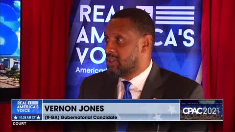 Vernon Jones joins Tudor Dixon at CPAC 2021
