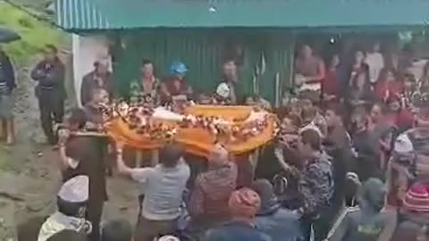 nepali remote people funeral