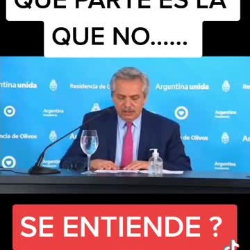 Presidente de Argentina, Alberto Fernández "EXPERIMENTOS MEDICINALES" Covid 19 plandemia