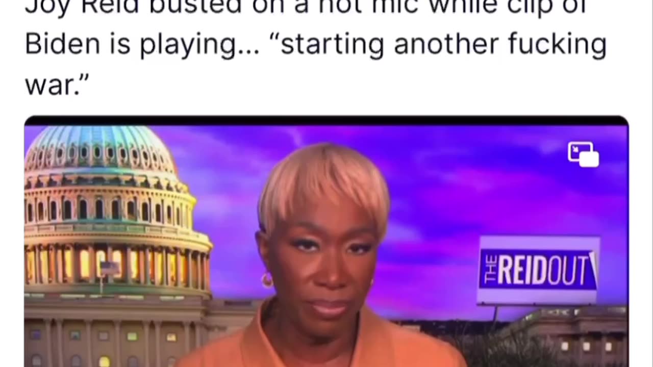 Joy Reid Busted on Hot Mic 💥 "Starting Another F*cking War!"