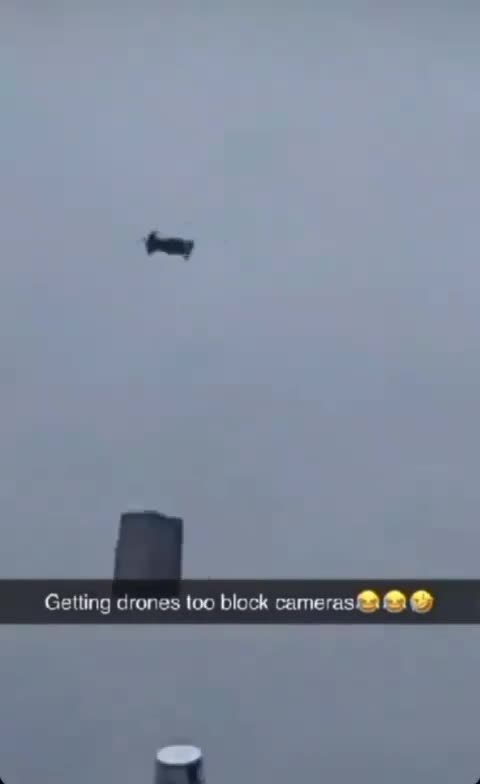 Using a drone to block a Ulez camera.