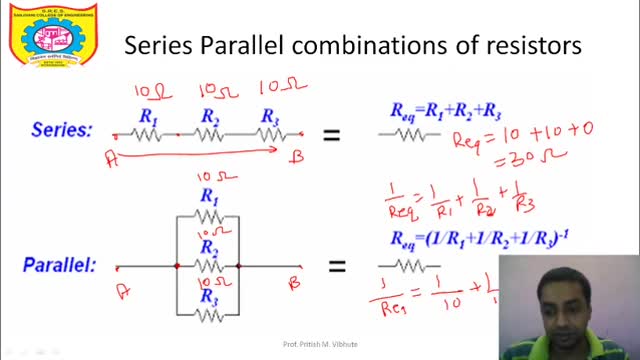 Series and Parallel combination of Resistors