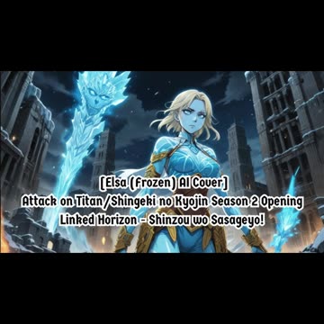[Elsa (Frozen) AI Cover] Attack on Titan Season 2 Opening Linked Horizon - Shinzou wo Sasageyo