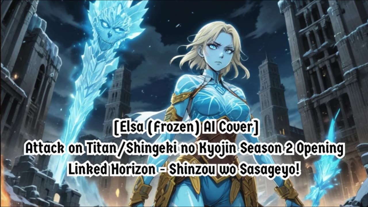 [Elsa (Frozen) AI Cover] Attack on Titan Season 2 Opening Linked Horizon - Shinzou wo Sasageyo