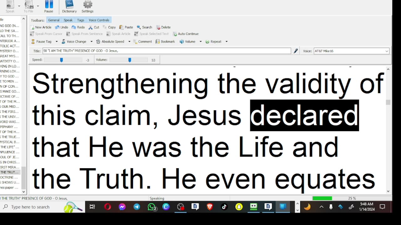 50 “I AM THE TRUTH”