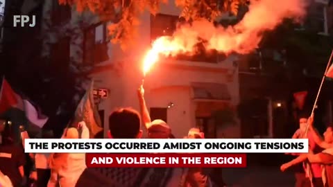 Shocking Moment_ Pro-Palestinian Protesters at US Independence Day