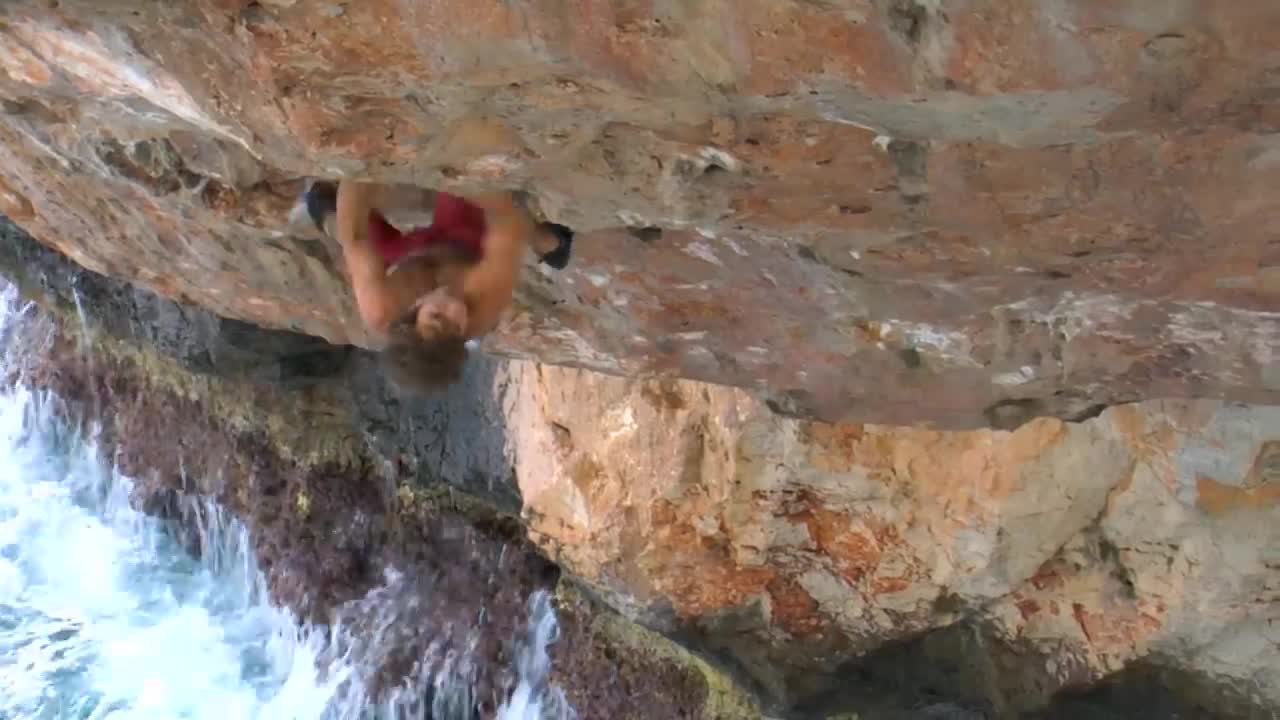 Chris Sharma's Most Spectacular Climb! First Ascent of Es Pontás, Mallorca-1