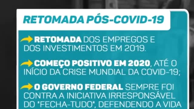 Ações imediatas depois do “fique em casa que a economia a gente vê depois” e do fecha tudo.